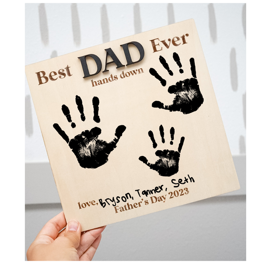 Father's Day Handprint Sign