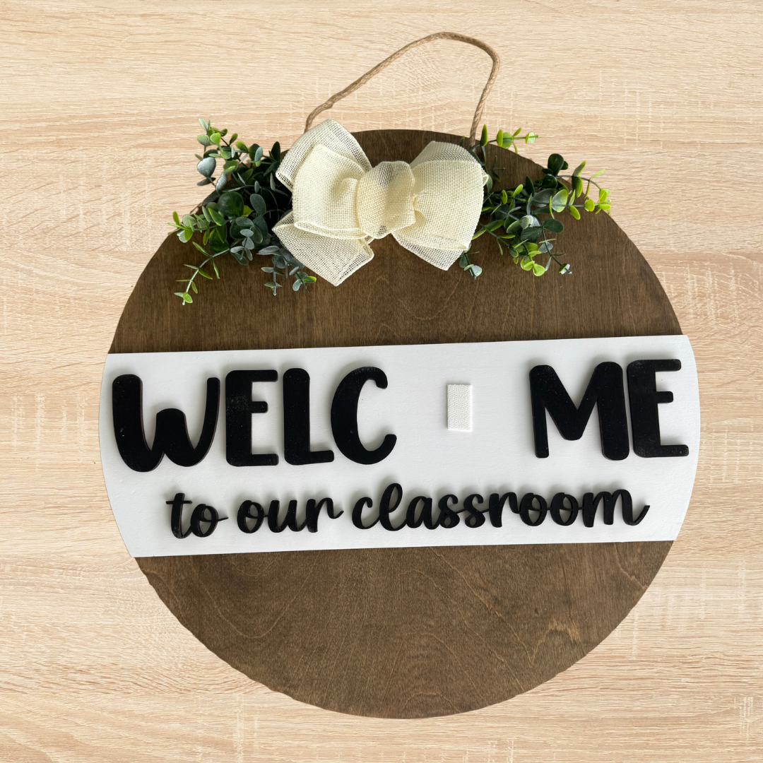 Classroom Interchangeable Door Sign