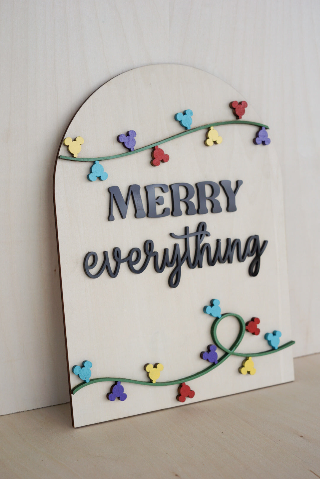 Merry Everything Shelf Sign
