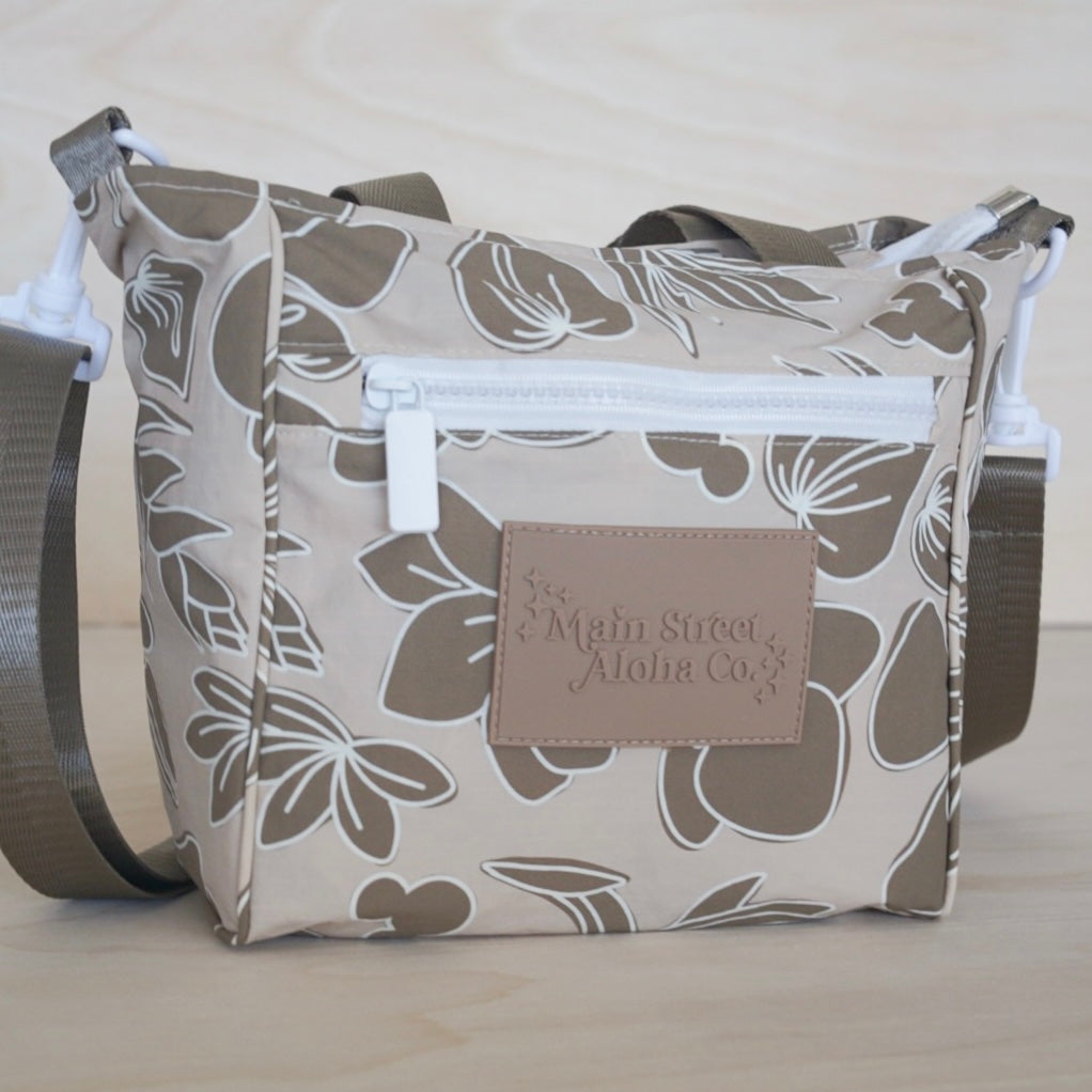 Floral Nylon Mini Tote