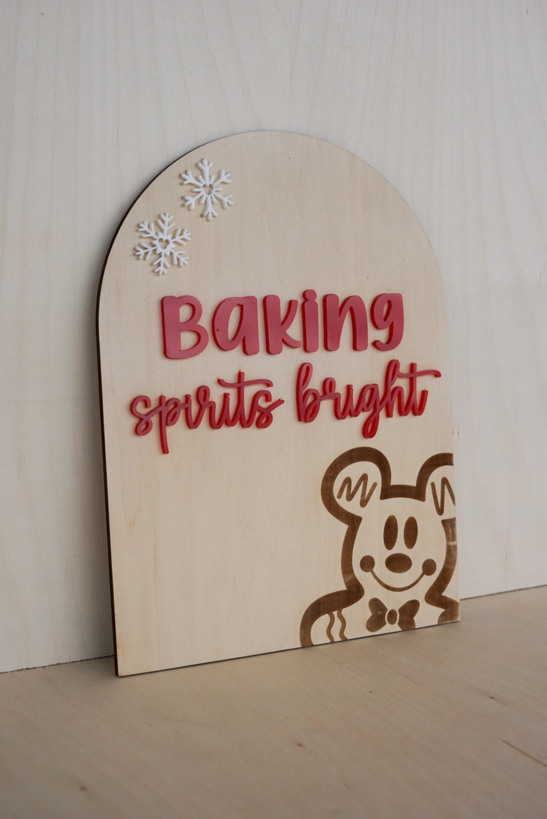 Baking Spirits Shelf Sign