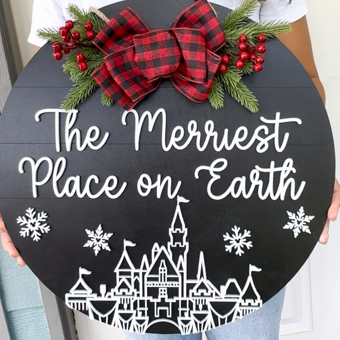 Merriest Place Door Sign