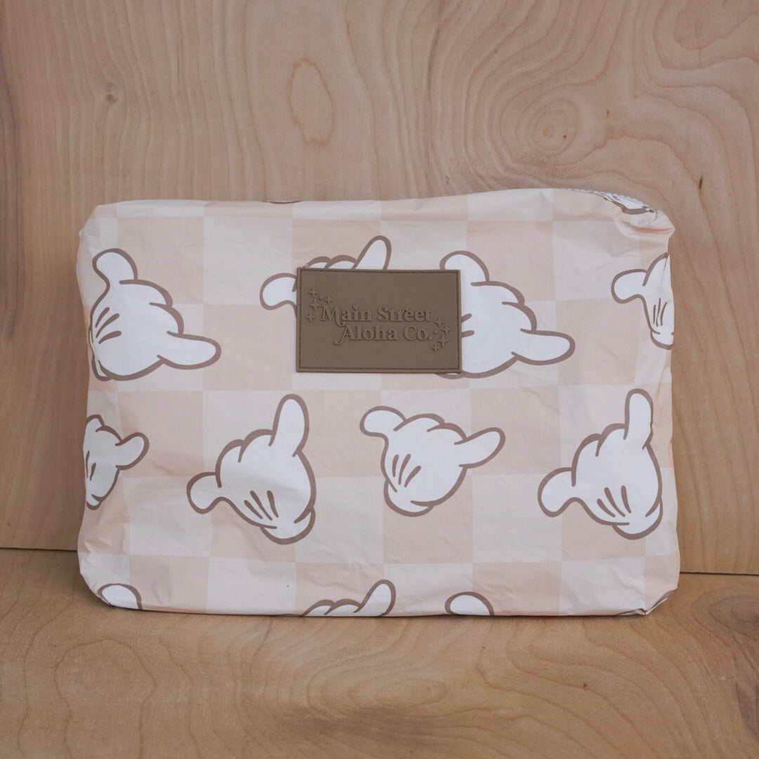 Neutral Shaka Medium Zipper Pouch