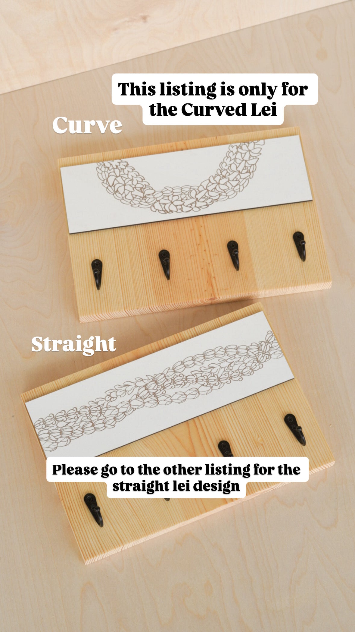 Curved Lei Key Rack