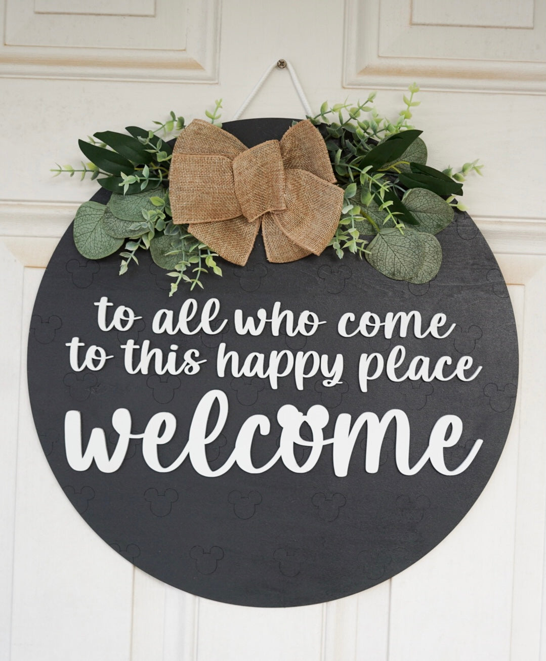 Happy Place Door Sign