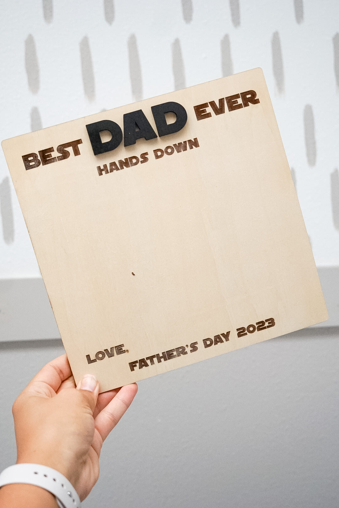 Father's Day Handprint Sign