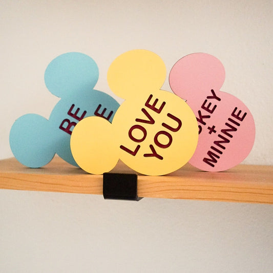 Mouse Conversation Hearts (Pack of 3)