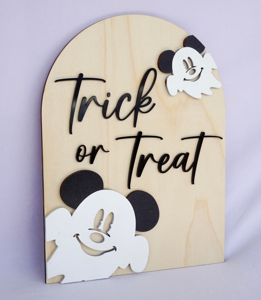 Trick or Treat Shelf Sign