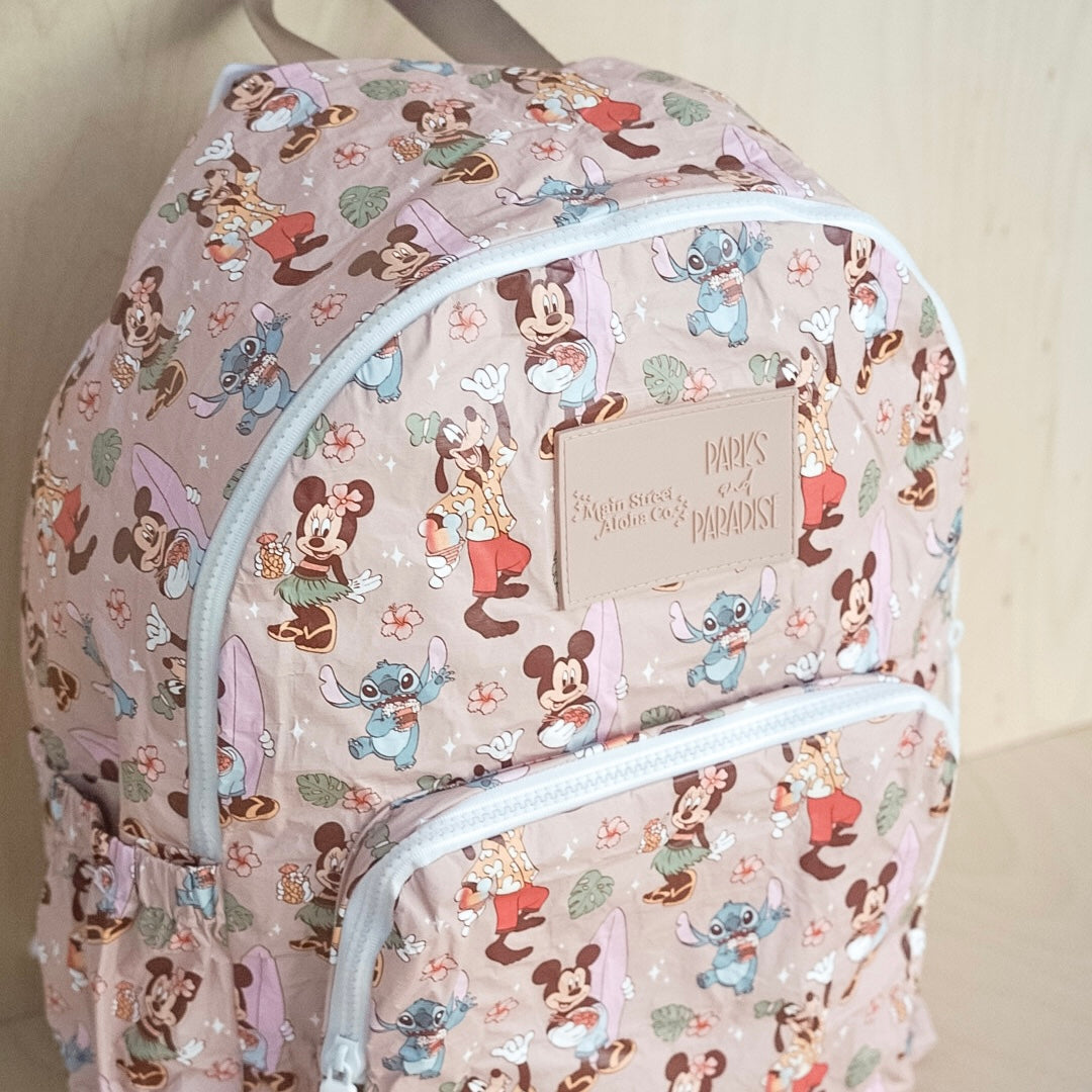 Parks and Paradise Collab Backpack & Zipper Pouch