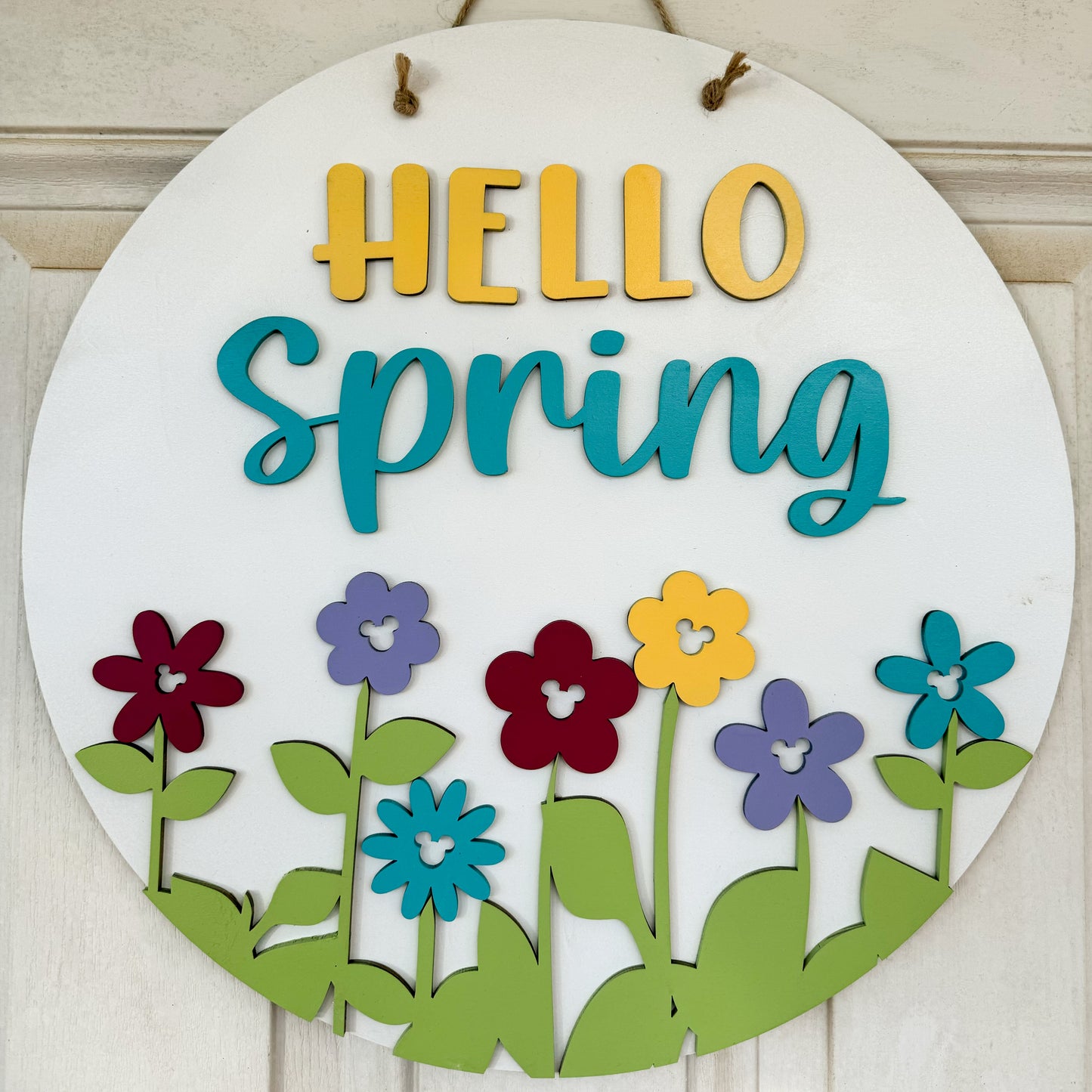 Hello Spring Door Sign