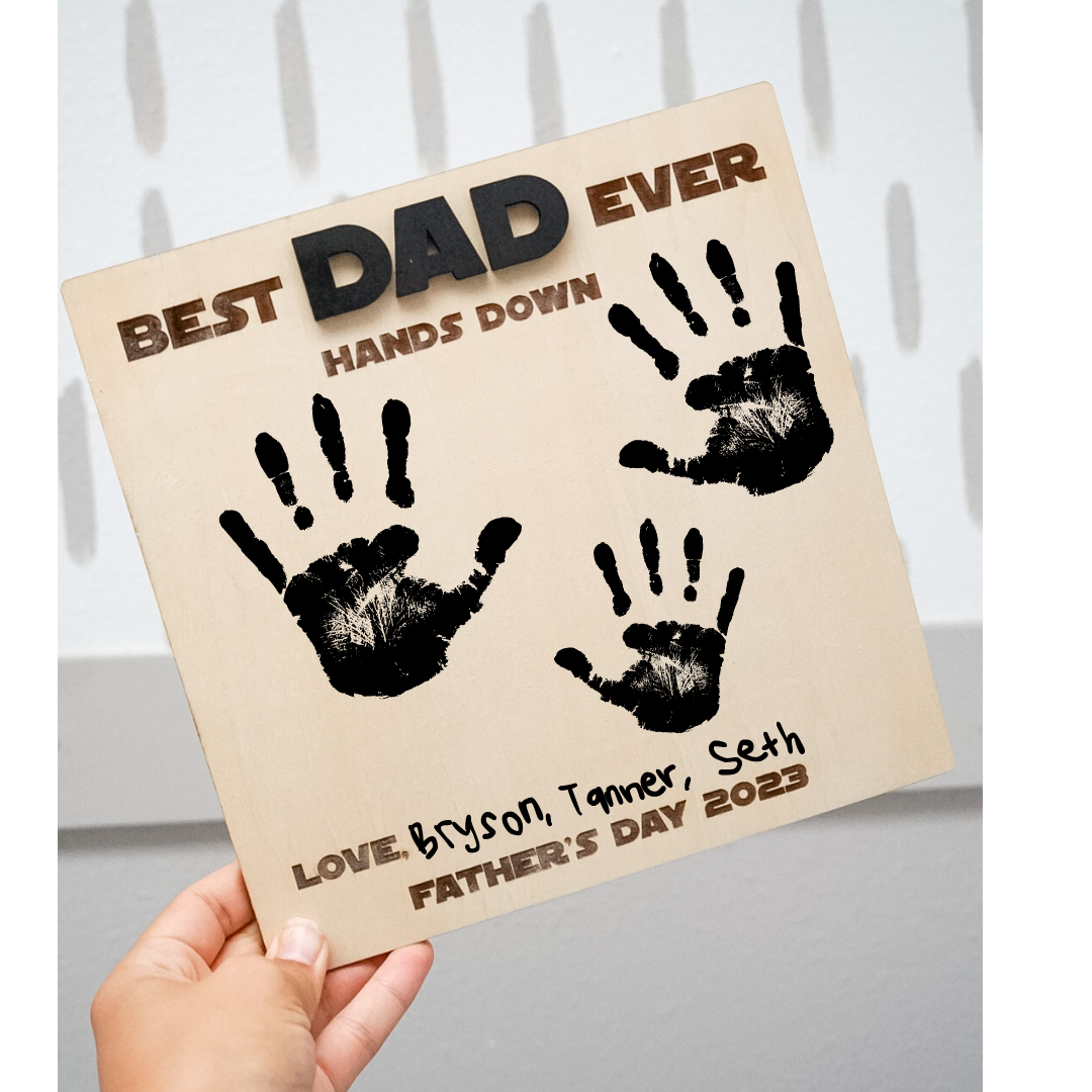Father's Day Handprint Sign
