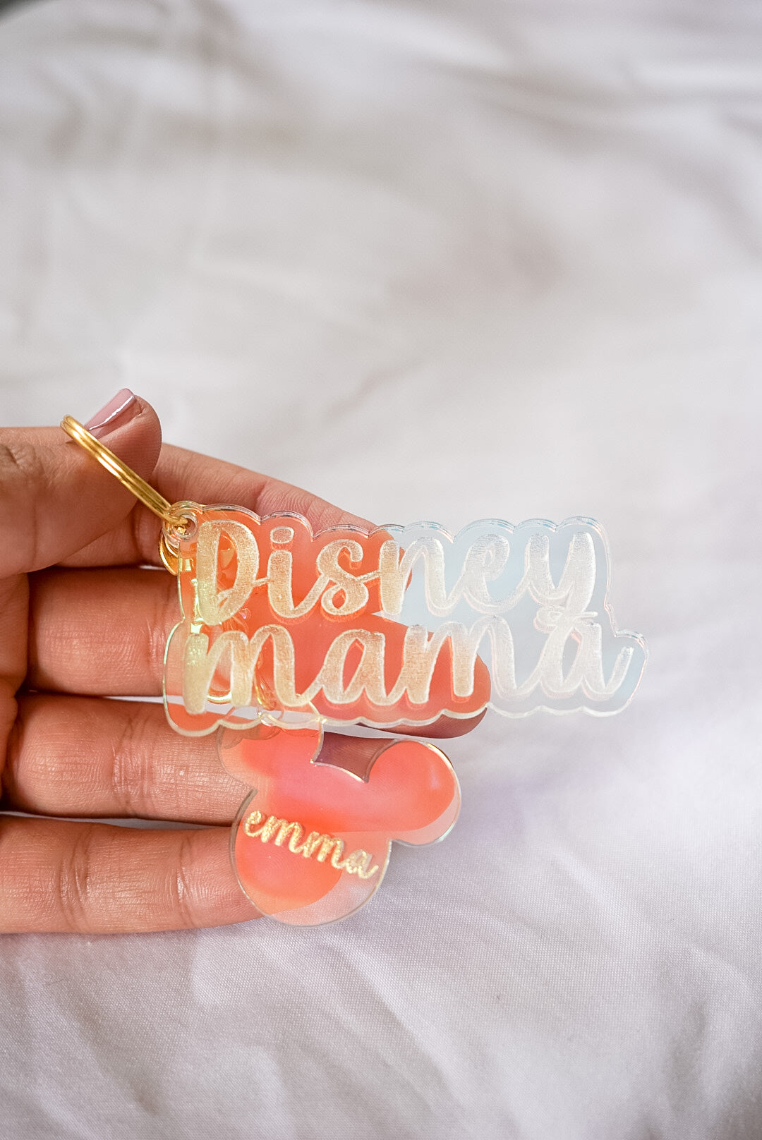 Mama Keychain with Kids' Name