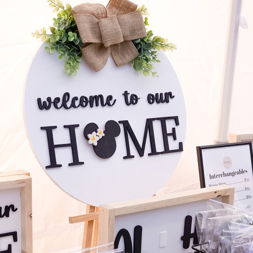 Interchangeable Home Door Sign