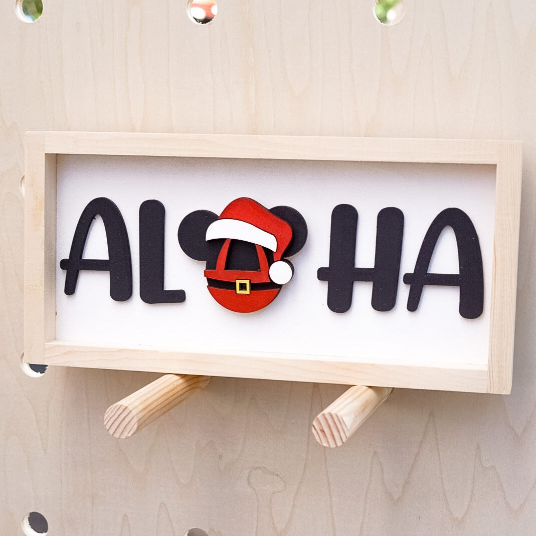 ⌘aloha⌘ Aloha Yellow Hibiscus Sign - Forever Bamboo