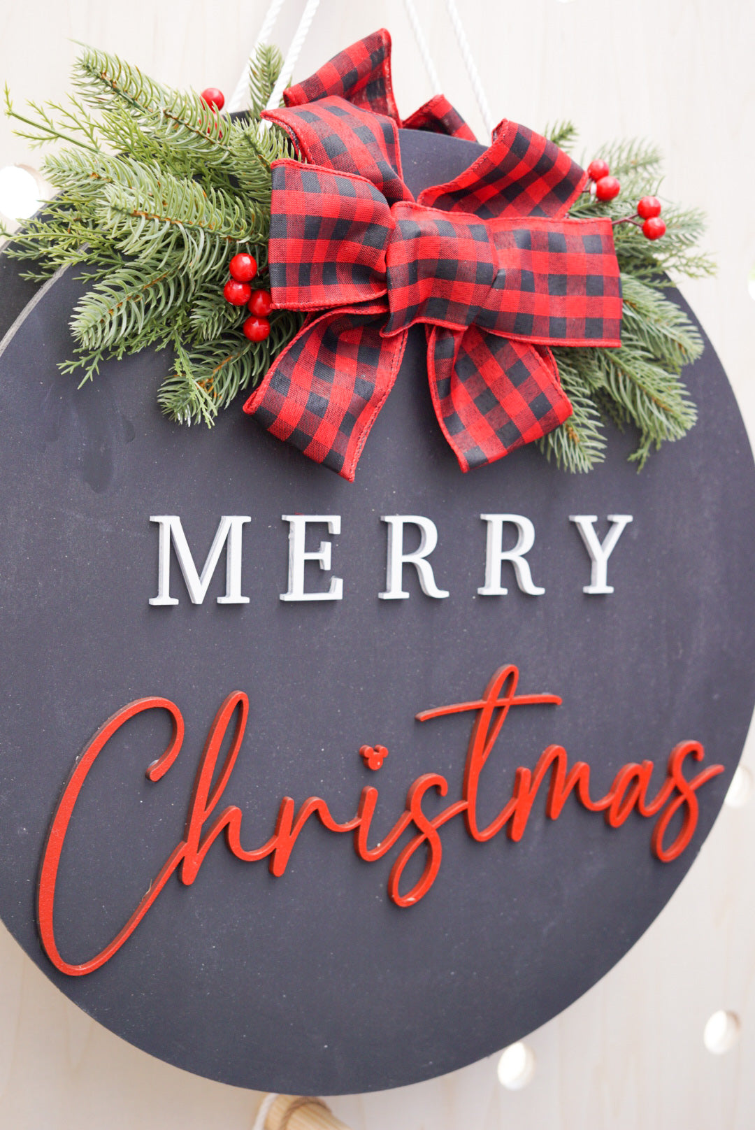 Merry Christmas Door Sign