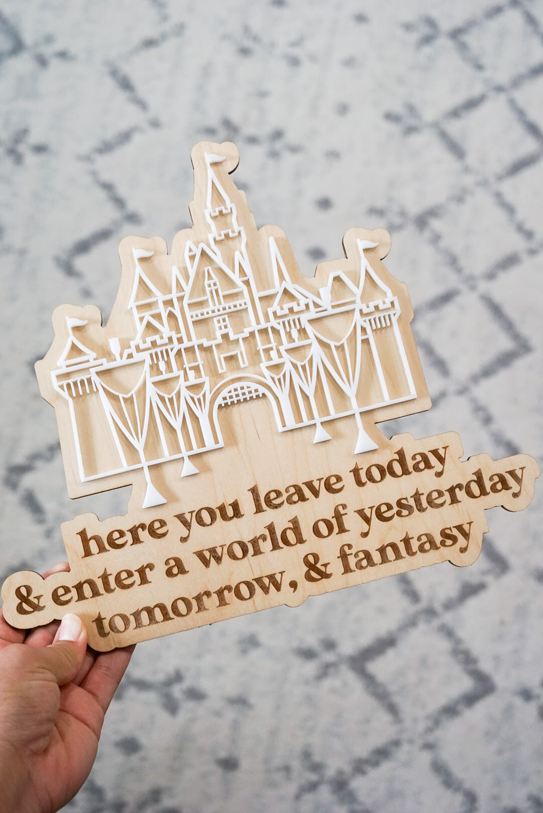 Yesterday, Tomorrow, and Fantasy Quote Sign