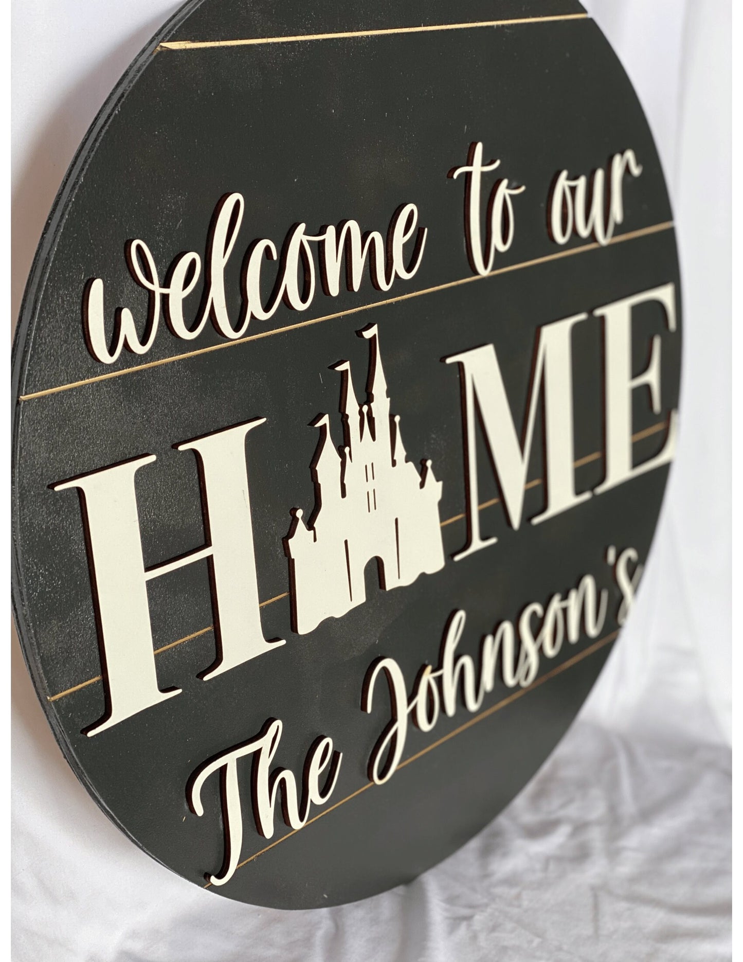 Custom Castle Home Sign