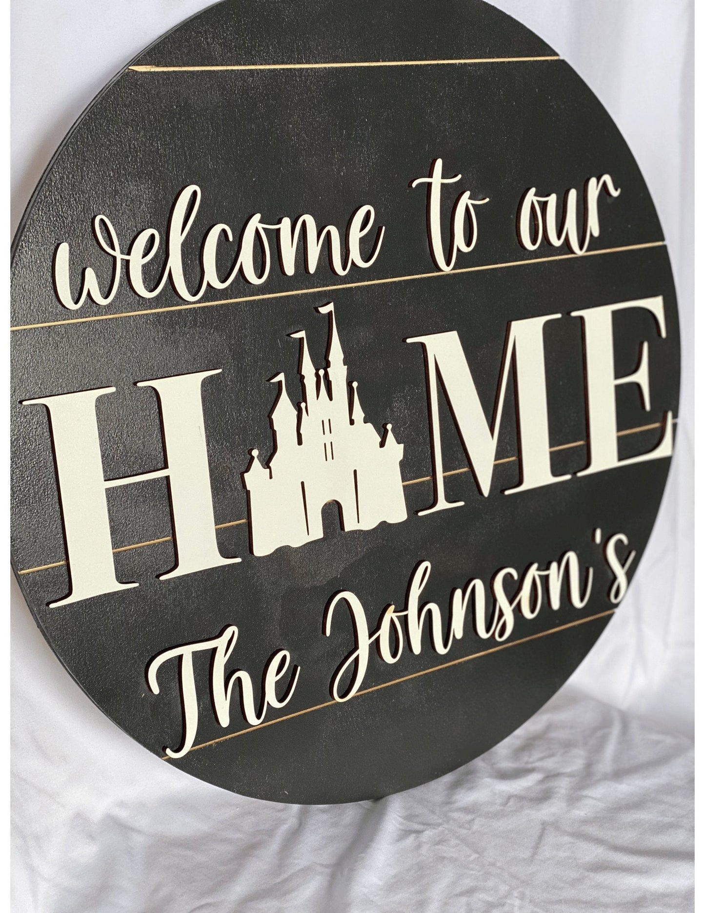 Custom Castle Home Sign