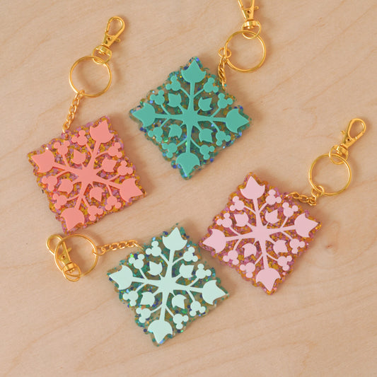 Mouse Quilt Keychain