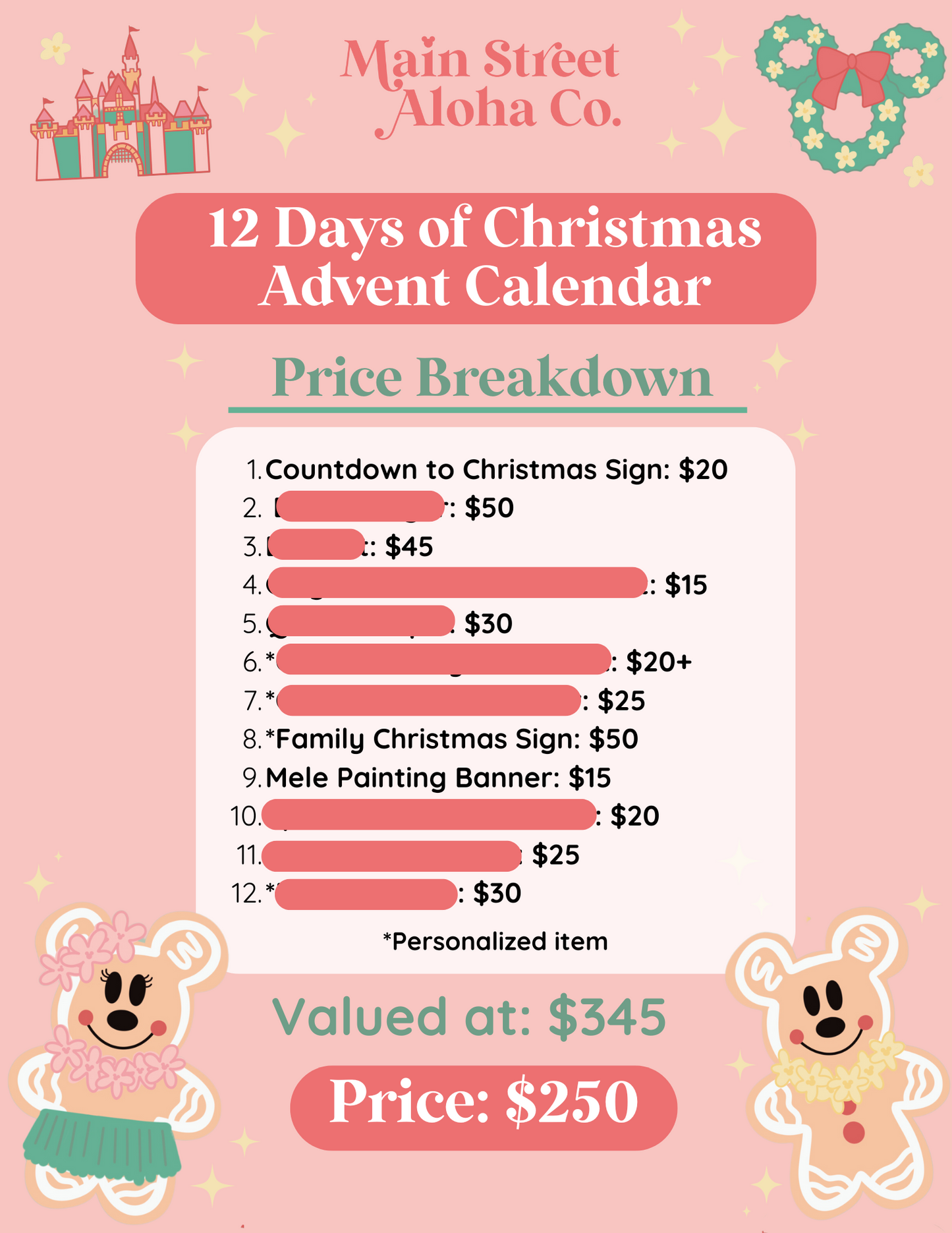 12 Days of Christmas Surprise Advent Calendar