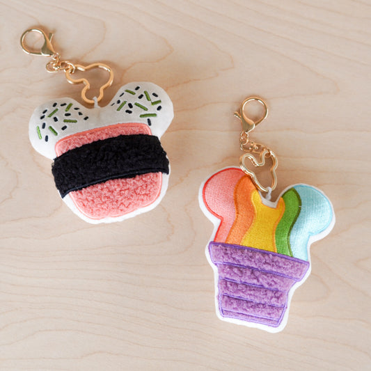 Musubi and Shave Ice Keychain