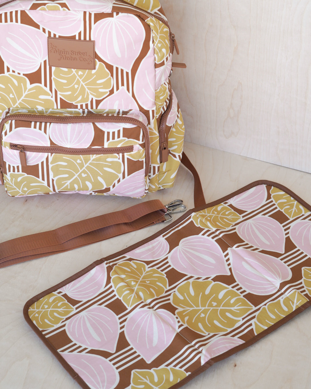 Anthurium Diaper Bag