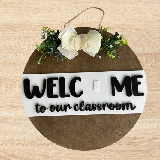 Classroom Interchangeable Door Sign