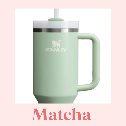 MATCHA 40oz Engraved Tumbler