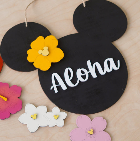 Pua Mouse Door Sign Set (5 Icons Included)