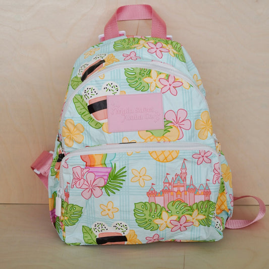 Blue Snacks Mini Collapsible Backpack