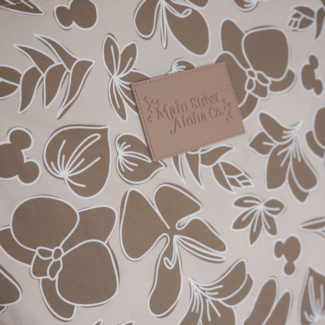 Floral Nylon Travel Tote