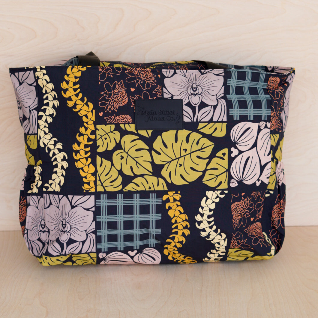 Made in Hawaii Black Nylon Travel Tote