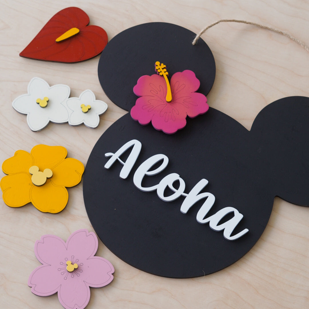 Pua Mouse Door Sign Set (5 Icons Included)