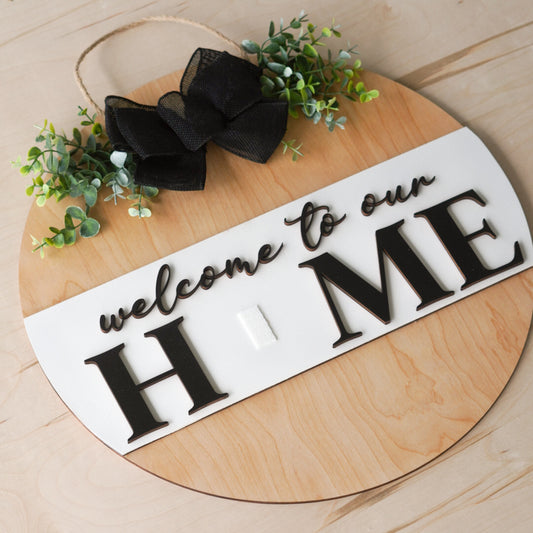 Home Interchangeable Door Sign