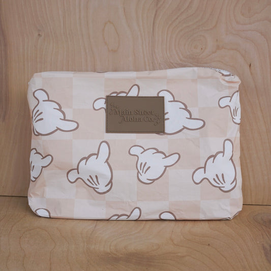 Neutral Shaka Medium Zipper Pouch