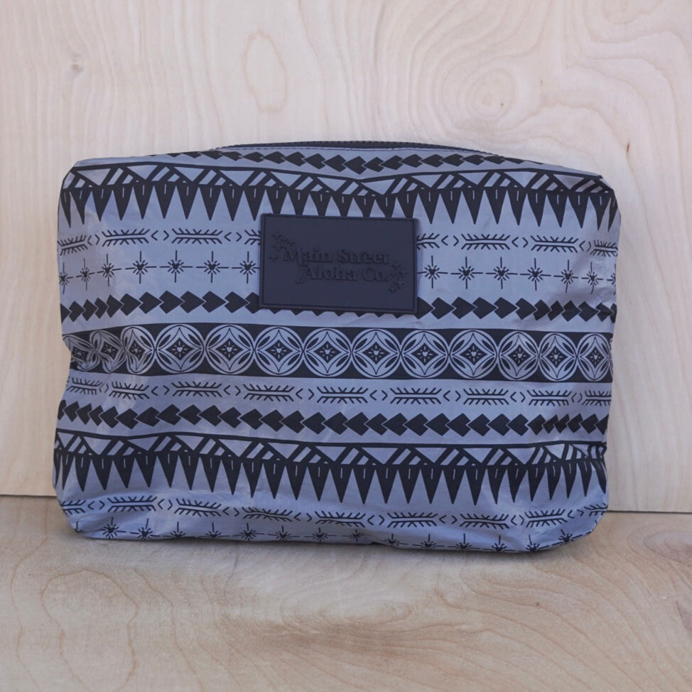 Black Tribal Zipper Pouch