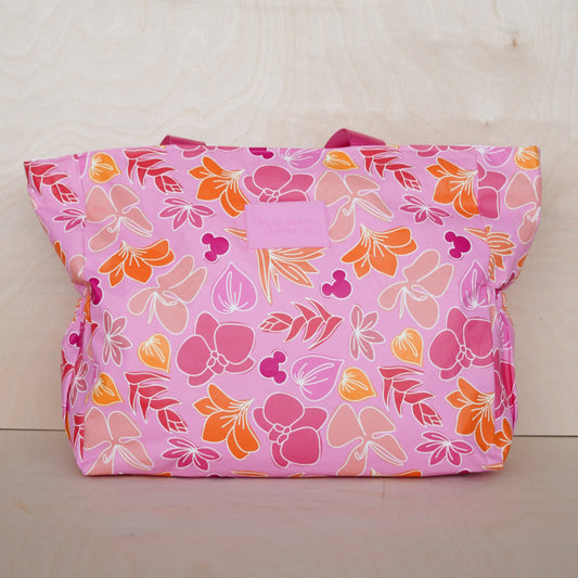 Pink Floral Travel Tote