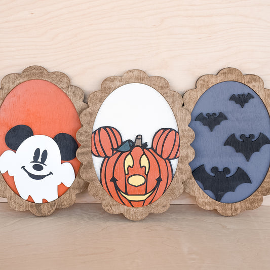 Halloween Oval Shelf Sign