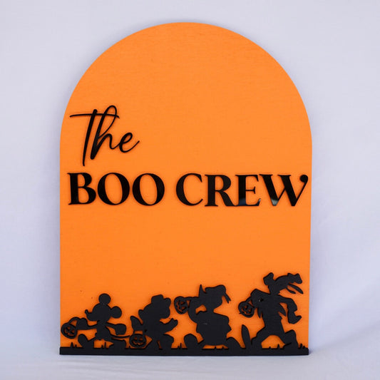 Boo Crew Shelf Sign