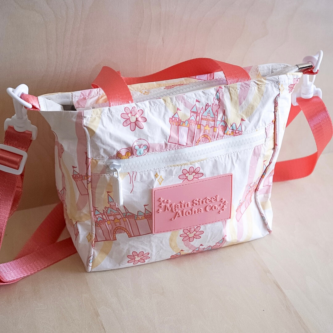 Pink Castle Mini Tote Bag