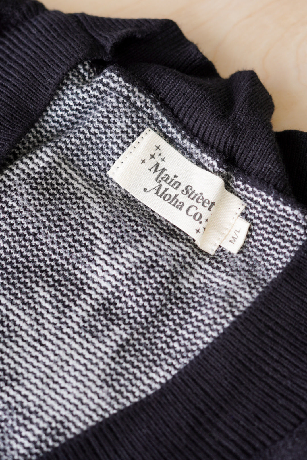 Black Puakenikeni Cardigan