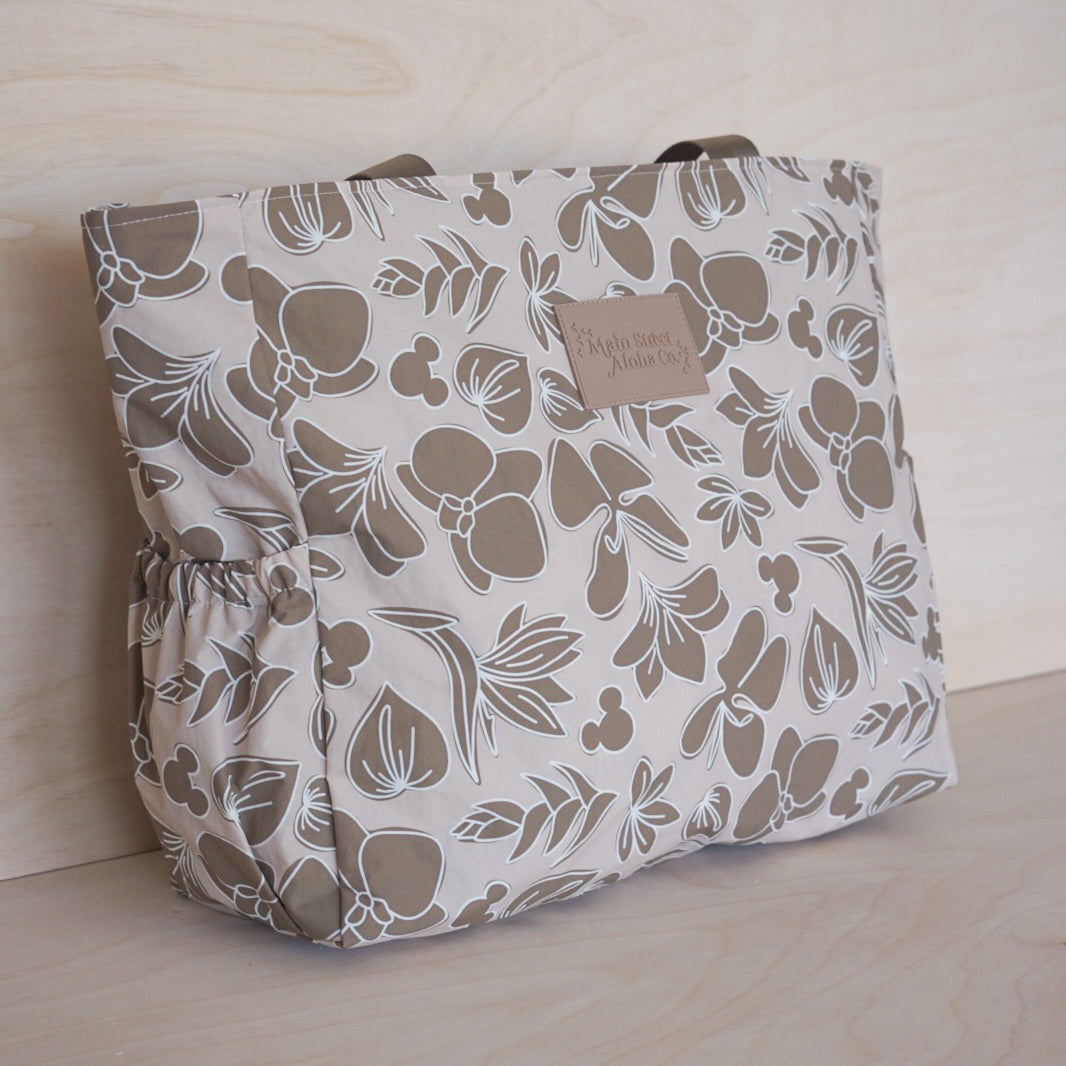 Floral Nylon Travel Tote