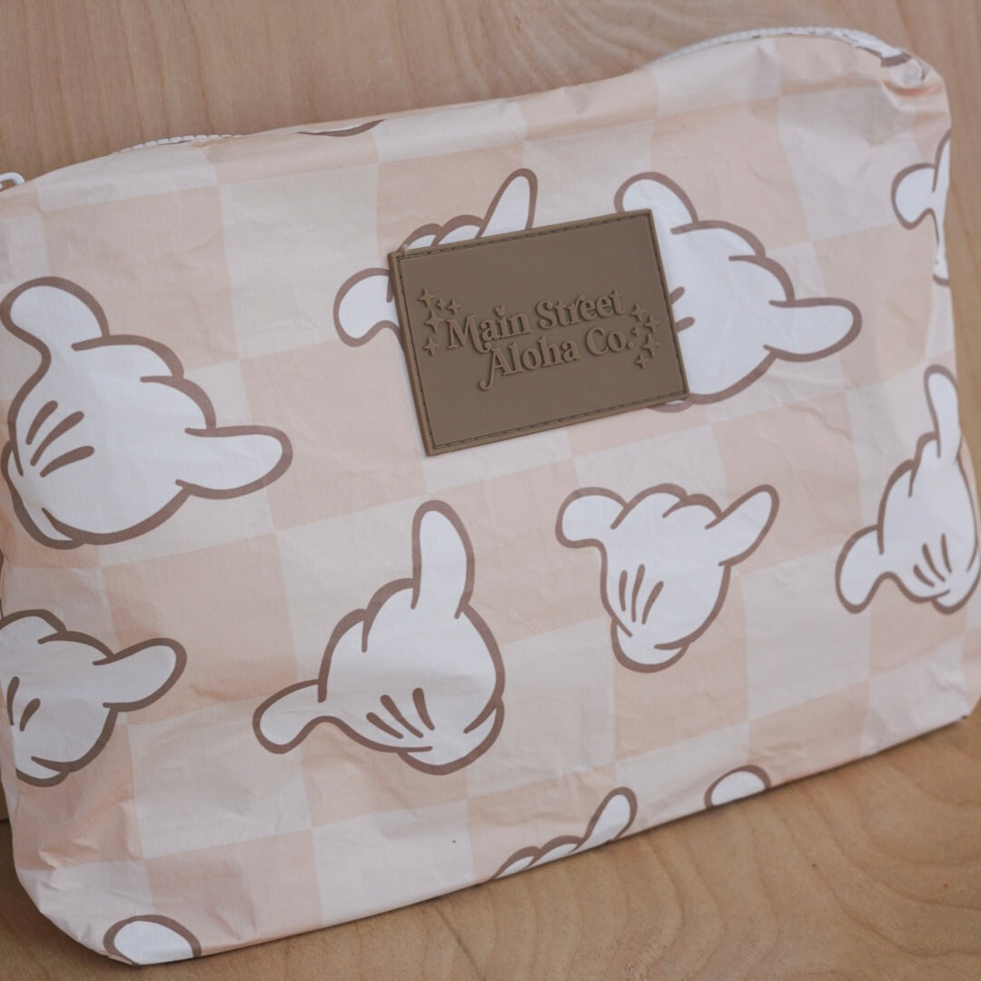 Neutral Shaka Medium Zipper Pouch