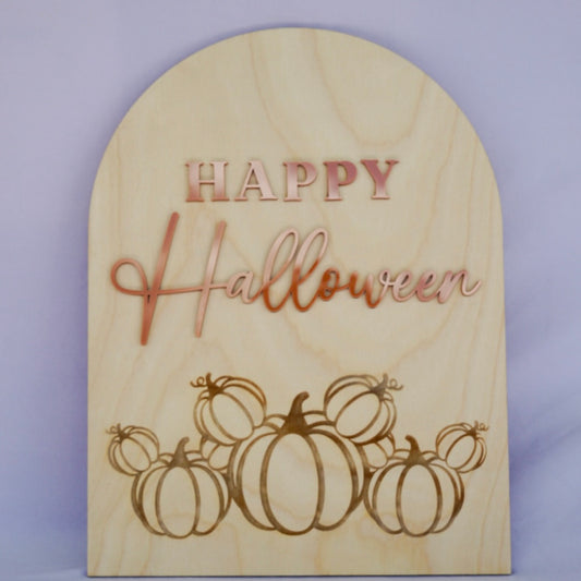 Happy Halloween Shelf Sign