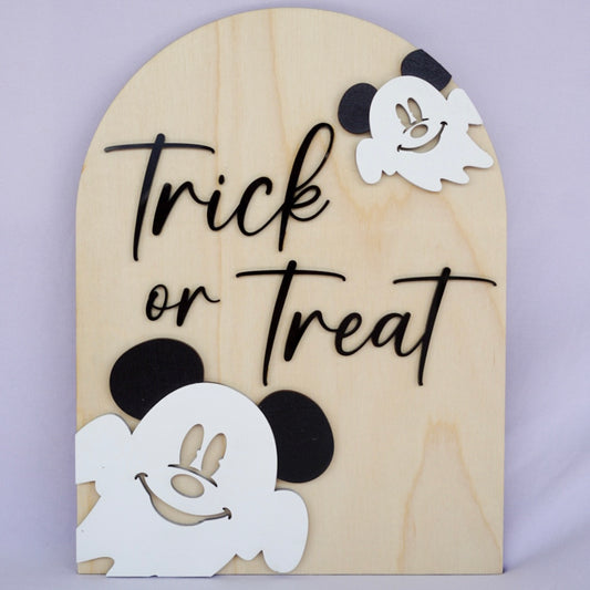 Trick or Treat Shelf Sign