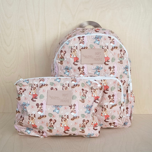 Parks and Paradise Collab Backpack & Zipper Pouch