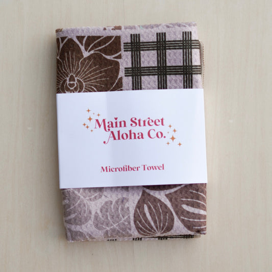Brown Made in Hawaii Microfiber Kitchen Towel