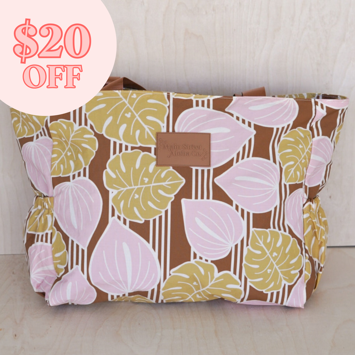 Anthurium Nylon Travel Tote