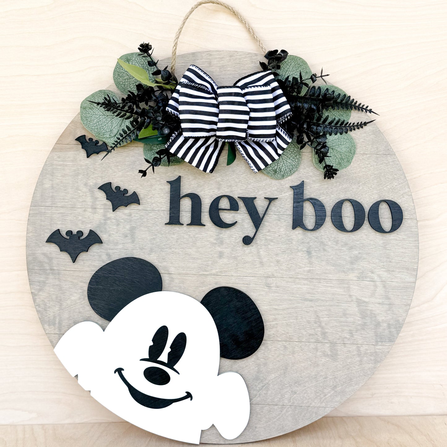 Hey Boo Door Sign