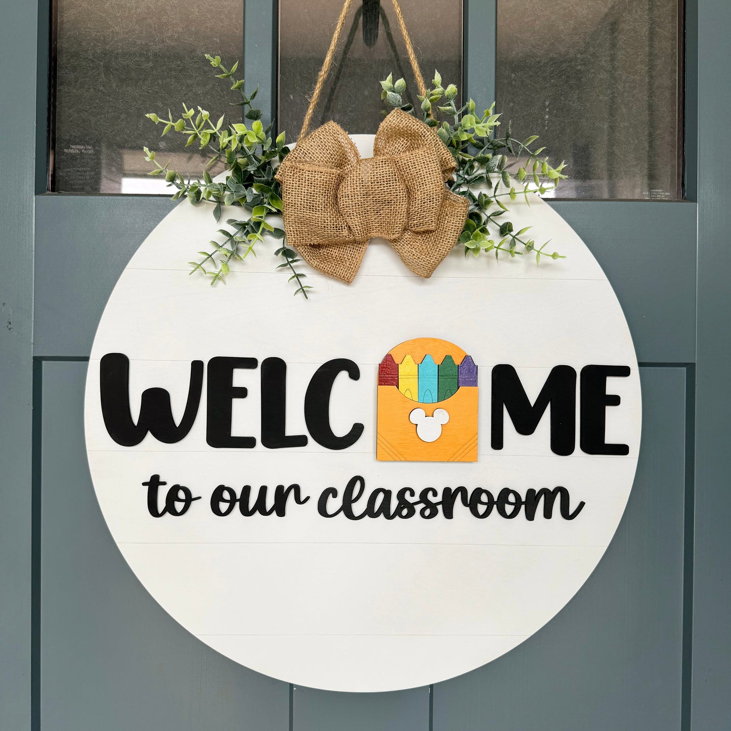 Interchangeable Classroom Door Sign (NO ICONS INCLUDED)